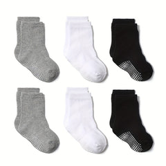 6pairs Baby Boys Non-slip Casual Socks Multicolor Set
