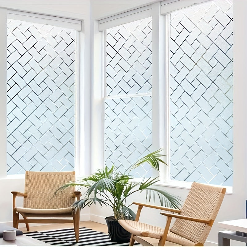 Privacy Film Static Cling Frosted Glass No Glue Sun Blocking