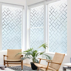 Privacy Film Static Cling Frosted Glass No Glue Sun Blocking