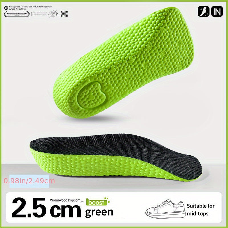 Height Increase Insoles Men Women Orthopedic Insoles Heel Lift Shoe Pads