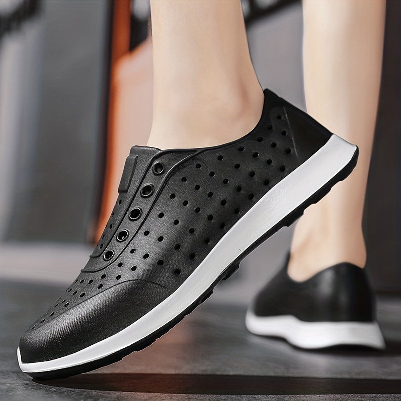 Women's Hollow Out Flat Sandals Slip On Low Top Casual Beach Sandals