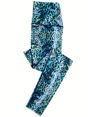 Leopard Print Yoga Leggings Women's Activewear