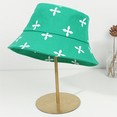 Floral Print Bucket Hat Wide Brim Sun Hat for Women
