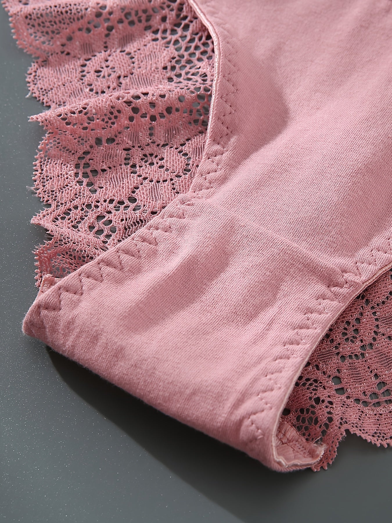 3 Pcs Lace Briefs Sexy Sheer Panties Women's Underwear