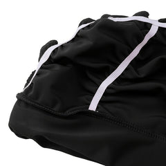 Pleated Swim Cap for Men and Women Elastic Fabric Pool Bathing Hat