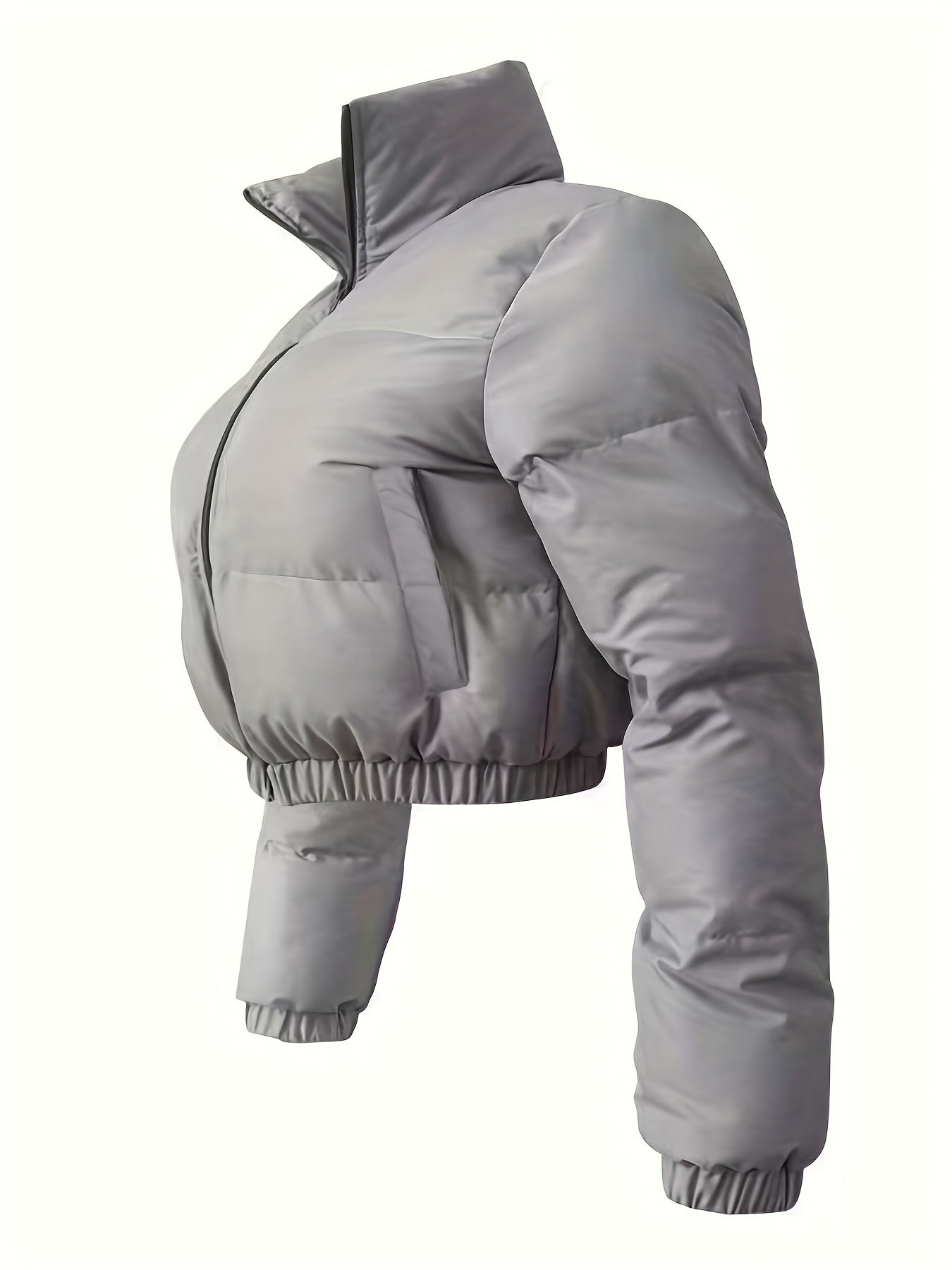 Warm Zip Up Parka Winter Outerwear
