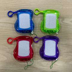 2pcs Mini & Graffiti Keychain Writing Board Bag Pendant Random Colors