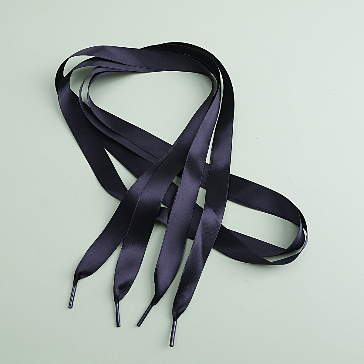 Satin Candy Ribbon Shoelaces Double Sided Polyester Lace