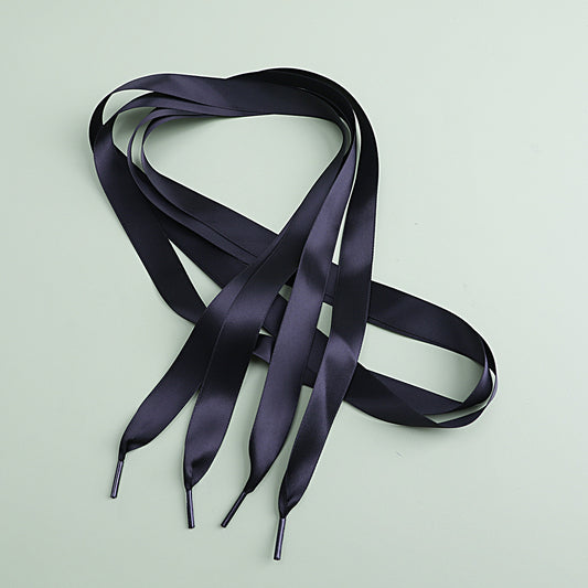 Satin Candy Ribbon Shoelaces Double Sided Polyester Lace