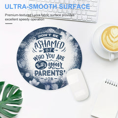Round Mouse Pad Non Slip Rubber Base Small Size 7.87 X 7.87 X 0.1inch