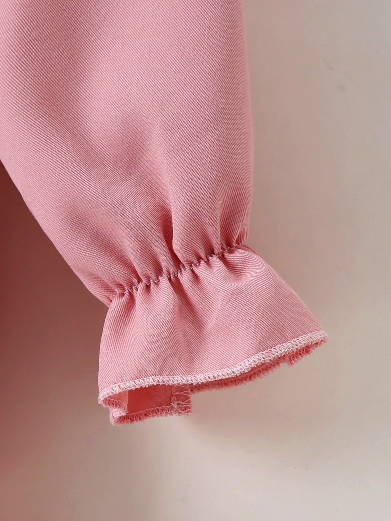 Girls Pink Lace Ruffle Patchwork Dress