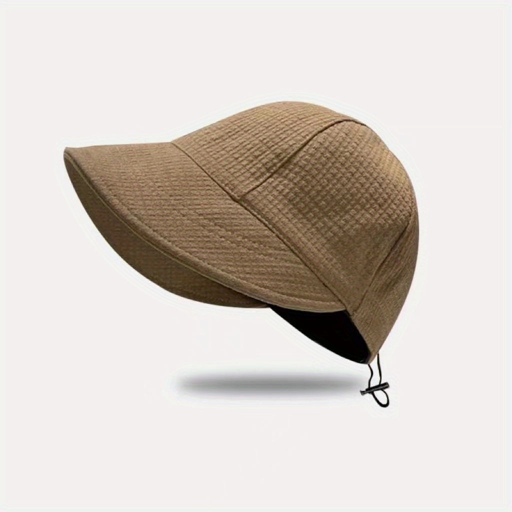 Casual Bucket Hat Wide Brim Sunscreen Baseball Cap for Women