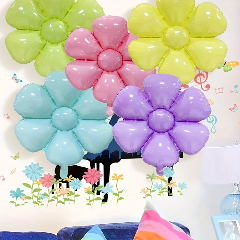 5pcs Macaron Daisy Balloon for Home Yard or Birthday Party Decor