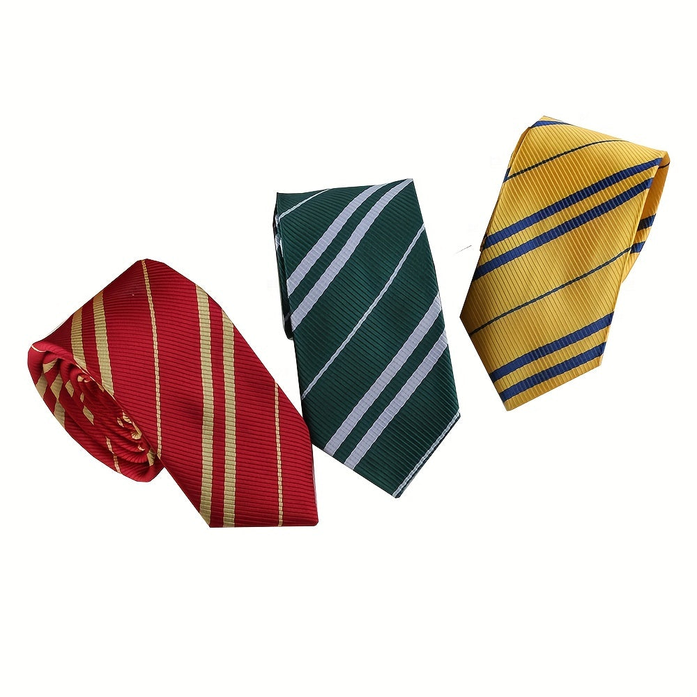 Striped School Uniform Tie For Men Costume Clothing Accessories