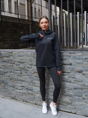 Women's High Neck Fitness Top with Zipper