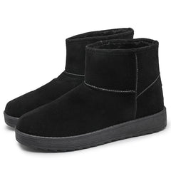 Men's Suede Winter Snow Boots Insulated Warm Outdoor Ankle Boots