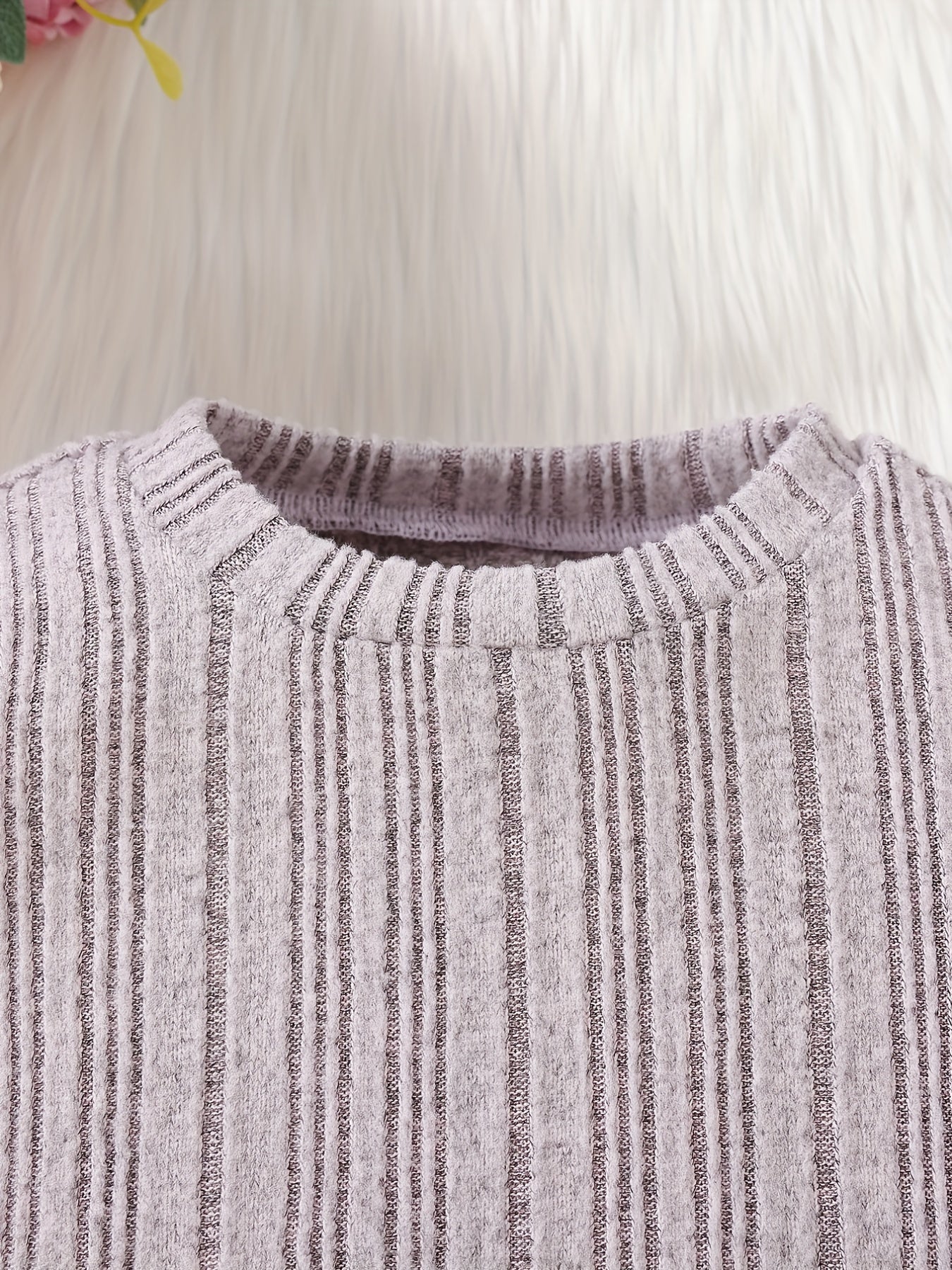 Baby Girls Casual Knit Bottoming Shirt Kids Pullover