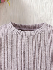 Baby Girls Casual Knit Bottoming Shirt Kids Pullover