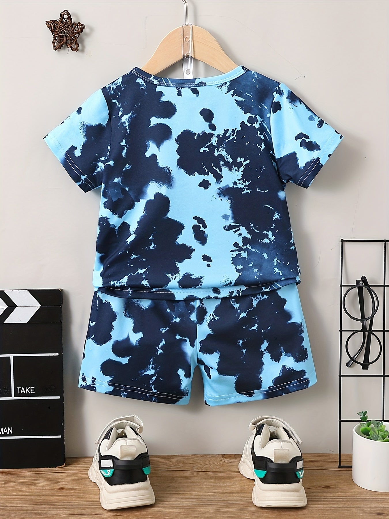 Boys Tie Dye T shirt & Shorts Kids Summer Sets