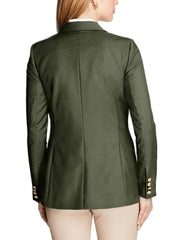 Solid Long Sleeve Work Office Blazer Women's Clothing