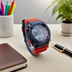 Kids Waterproof Timer Wristwatch Alarm Luminous Running Sports Watch