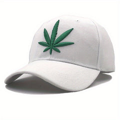 Leaf Embroidery Baseball Cap Camouflage Dad Hat Hip Hop Adjustable Sun Hats