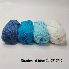 4pcs Milk Cotton Yarn DIY Candy Creative Doll Crochet Chunky Thick Soft Yarn