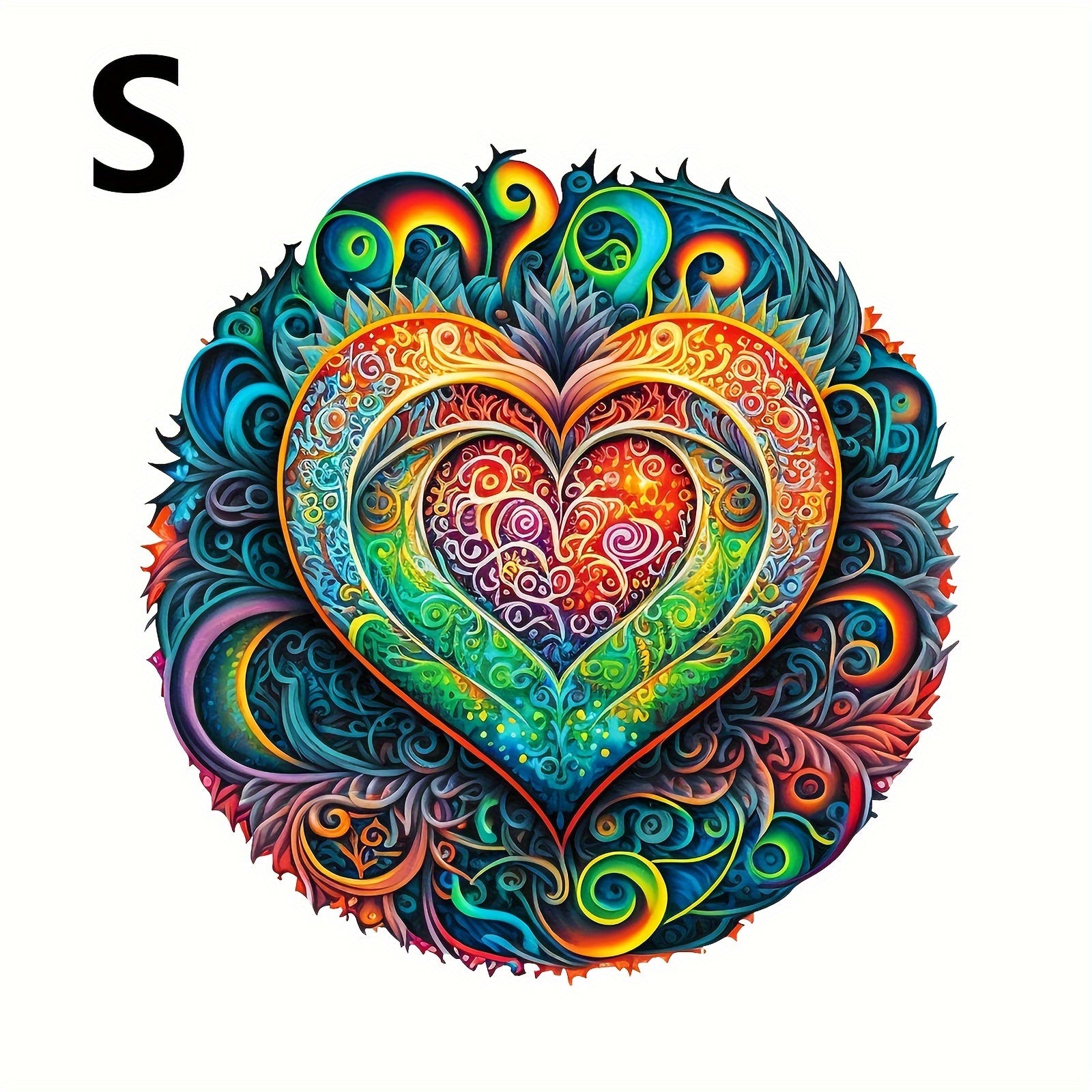 Heart Shaped Wooden Jigsaw Puzzle for Adults Teens