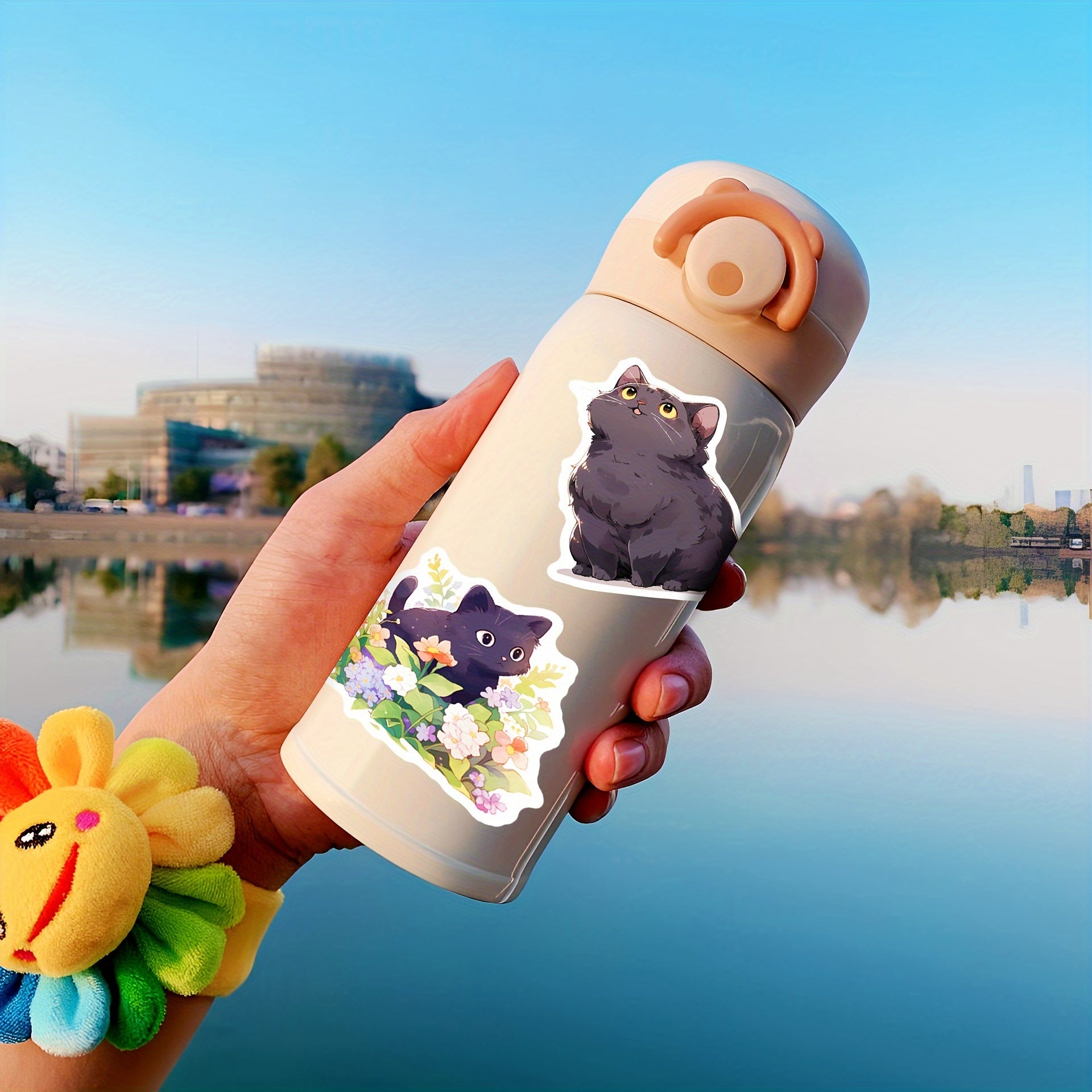 50pcs Cat Series Graffiti Stickers Waterproof DIY Stick