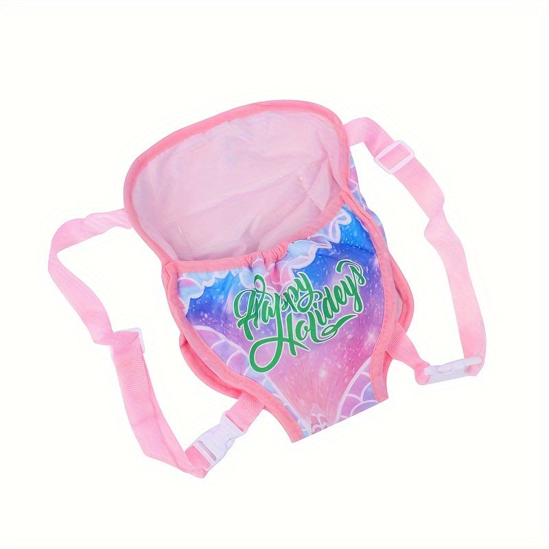 Unicorn Doll Backpack Durable Polyester for 17-18 Inch Dolls Pink & Violet
