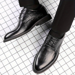 Men's PU Leather Oxford Shoes Formal Dress Shoes For Wedding Business
