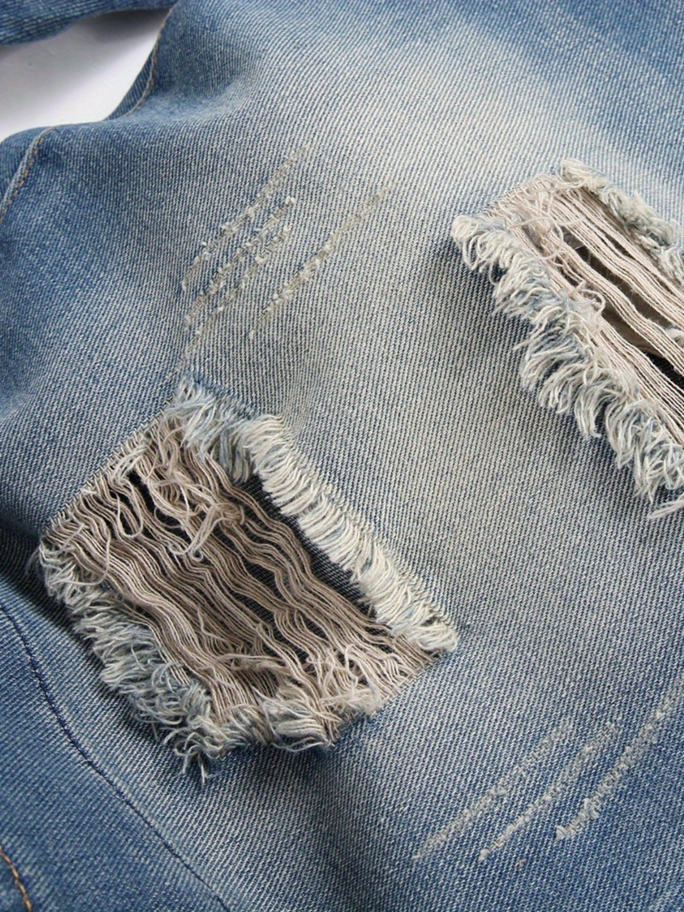 Men's Distressed Denim Shorts for Summer