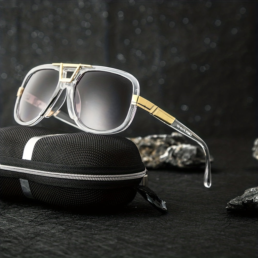Square Frame Sunglasses Steampunk UV Protection