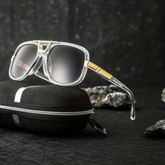 Square Frame Sunglasses Steampunk UV Protection