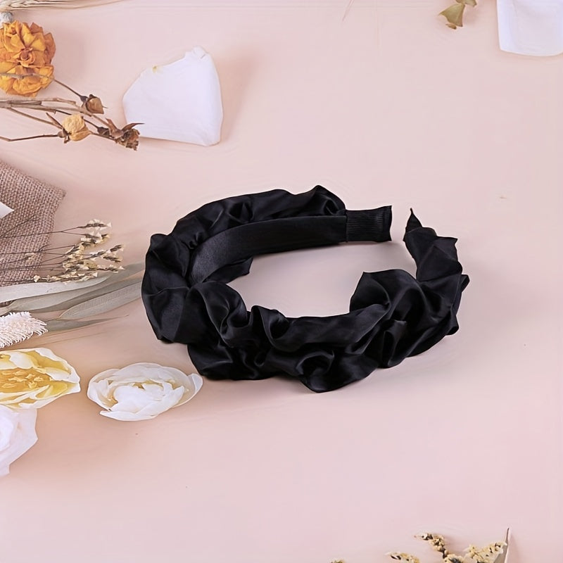 Vintage Wide Brim Cloth Hair Band Hair Accessories For Girls Women