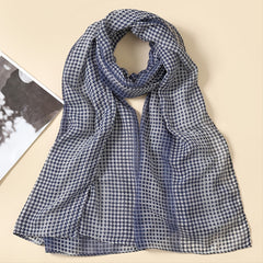 Plaid Scarf Solid Warm Winter Scarf Shawl 1pc
