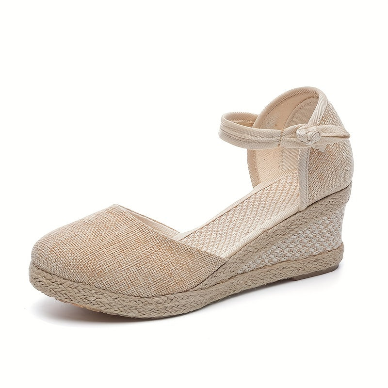 Fashionable Hemp Rope High Heel Sandals for Women