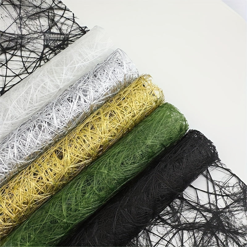 5pcs Natural Raffia Flower Wrapping Paper - DIY Gift & Bouquet Wrap