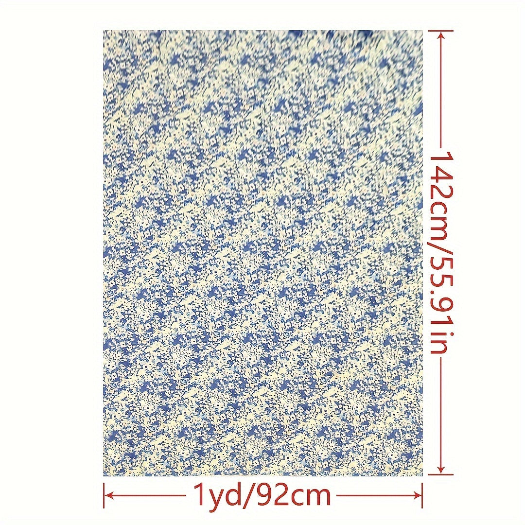 1yd Faux Cotton Fabric for DIY Clothes Pants Dress Quilt Covering