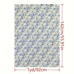 1yd Faux Cotton Fabric for DIY Clothes Pants Dress Quilt Covering