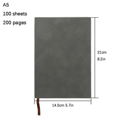200 Pages Office Journaling Notebook A5 B5 PU Cover