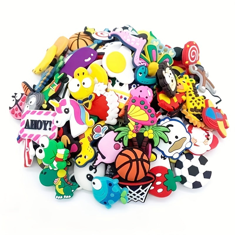 Shoe Decoration Accessories Set PVC Soft Rubber DIY Shoelace Buckle Sole Buckle