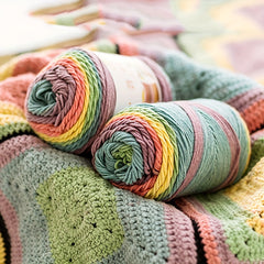 Rainbow Yarn 5 ply 100g DIY Crocheting Knitting Hat Scarf Sweater Crafts