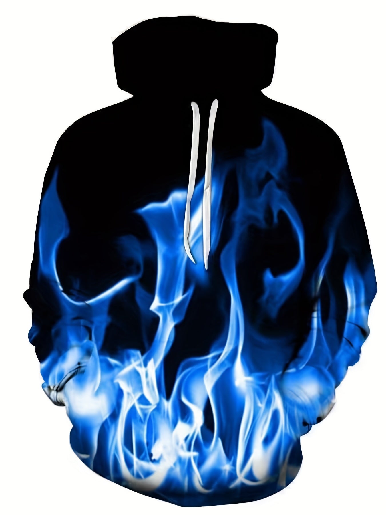 Men's 3D Flame Fist Hoodie Active Breathable Sweatshirt