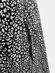 Dalmatian Print Short Sleeve Dress with Pockets