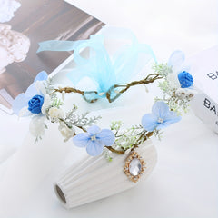1pc Girl's Simulated Rose Fairy Garland for Christmas Wedding Party