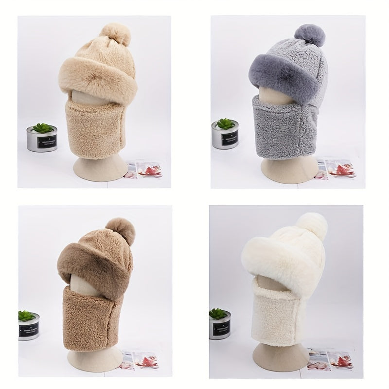Winter Ear Protection Hat Windproof Outdoor Cycling Hat Thickened Warm Keeping