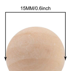 Wooden Balls Unfinished Round Wood Balls for Crafts DIY Projects
