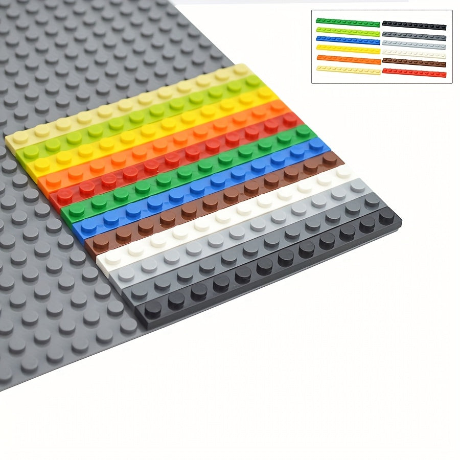 20pcs Thin Classic Bricks Plate 1 X 12 Dot Building Blocks MOC Educa