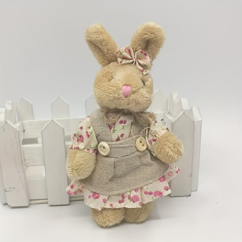 Couple Rabbit Couple Bear Plush Doll Keychain Couple Rabbit Plush Pe...